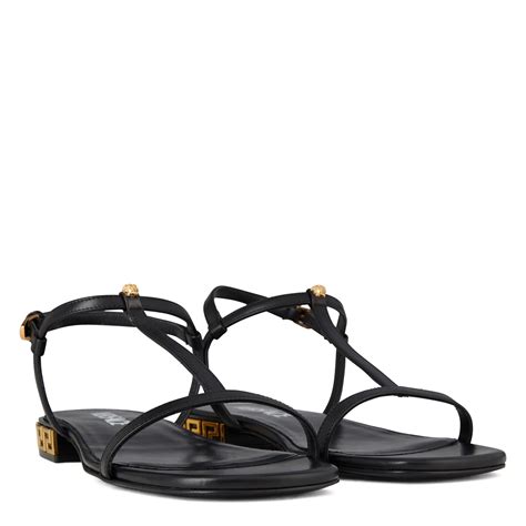 versace ladies sandals|versace medusa flats sandals women.